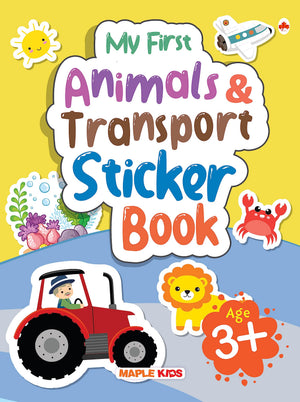 My First Sticker Book - Animals And Transport - Activity Book For Kids With 100+ Stickers - Age 3+