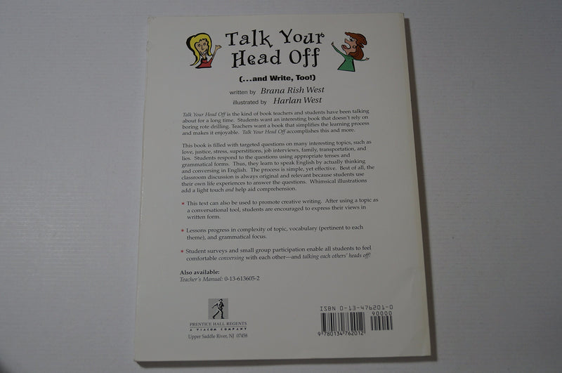 Talk Your Head Off: (...And Write, Too!),Used