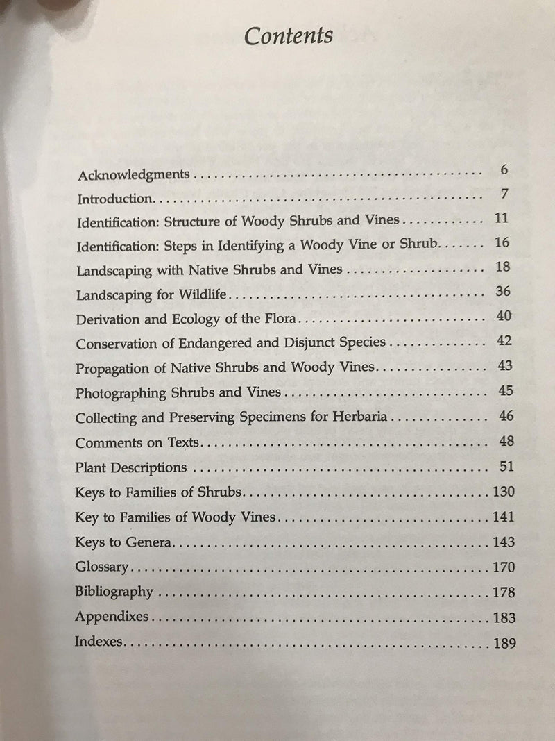 Native Shrubs and Woody Vines of the Southeast: Landscaping Uses and Identification,Used