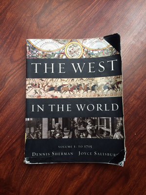 The West In The World, Volume I: To 1715-used