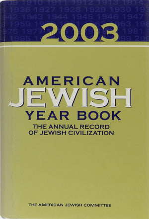 American Jewish Year Book 2003 (American Jewish Year Book),Used