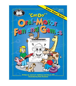 Super Duper Publications  'Can Do' OralMotor Fun and Games Fun Sheets and Cards  Educational Learning Resource for Children,Used