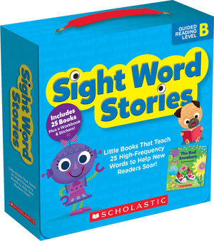Sight Word Stories: Guided Reading Level B: Fun Books That Teach 25 Sight Words To Help New Readers Soar,New
