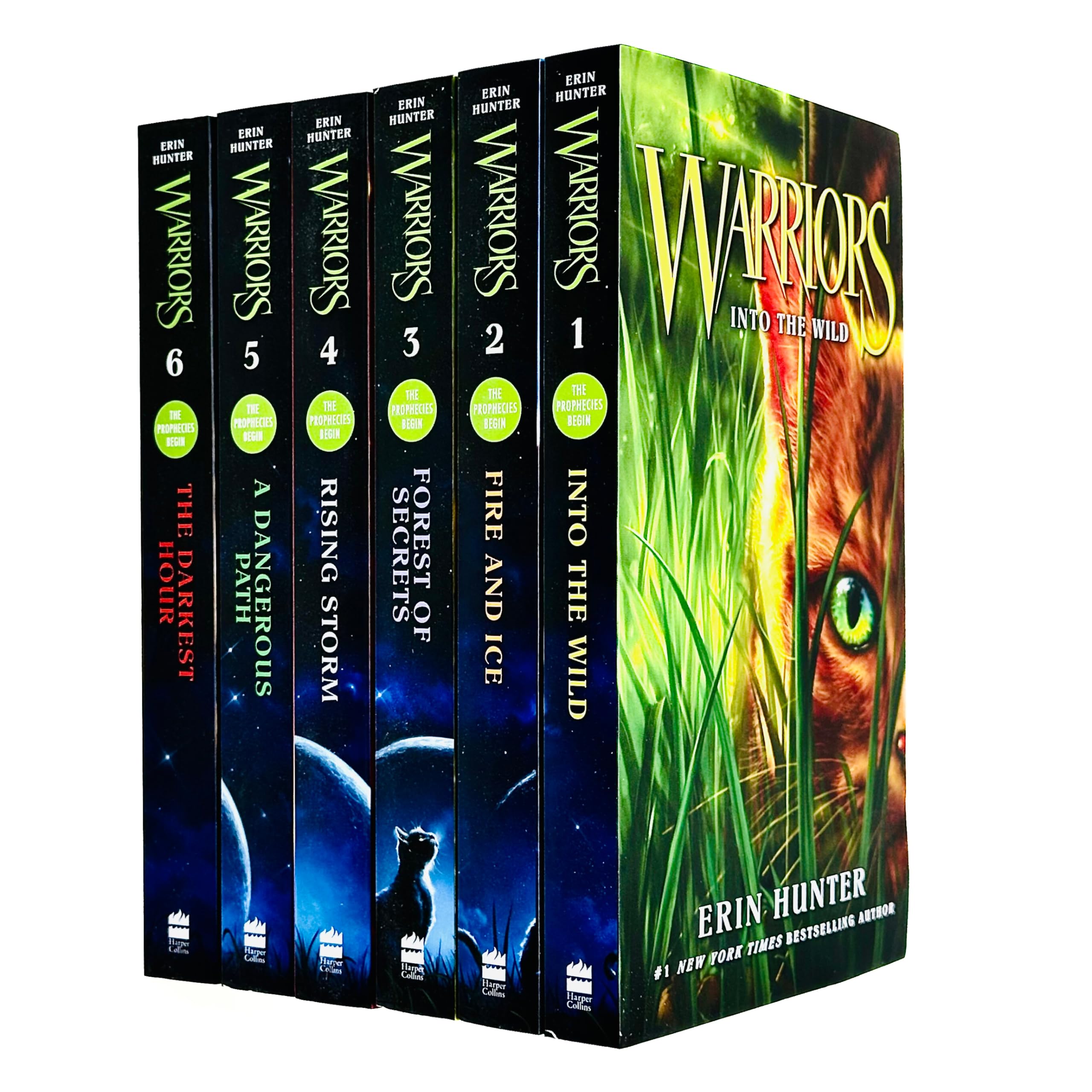 Erin Hunter'S Warriors Series (#16) : Into The Wild  Fire And Ice  Forest Of Secrets  Rising Storm  A Dangerous Path  The,New