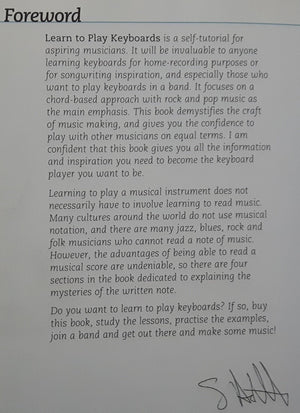 Learn to Play Keyboards (Music Bibles, 1),Used