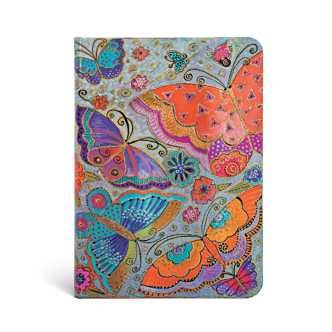 Paperblanks  Flutterbyes  Playful Creations  Hardcover  Midi  Lined  Elastic Band Closure  176 Pg  85 GSM,Used