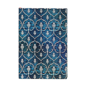 Paperblanks  Blue Velvet  Hardcover  Mini  Lined  Elastic Band Closure  176 Pg  85 Gsm