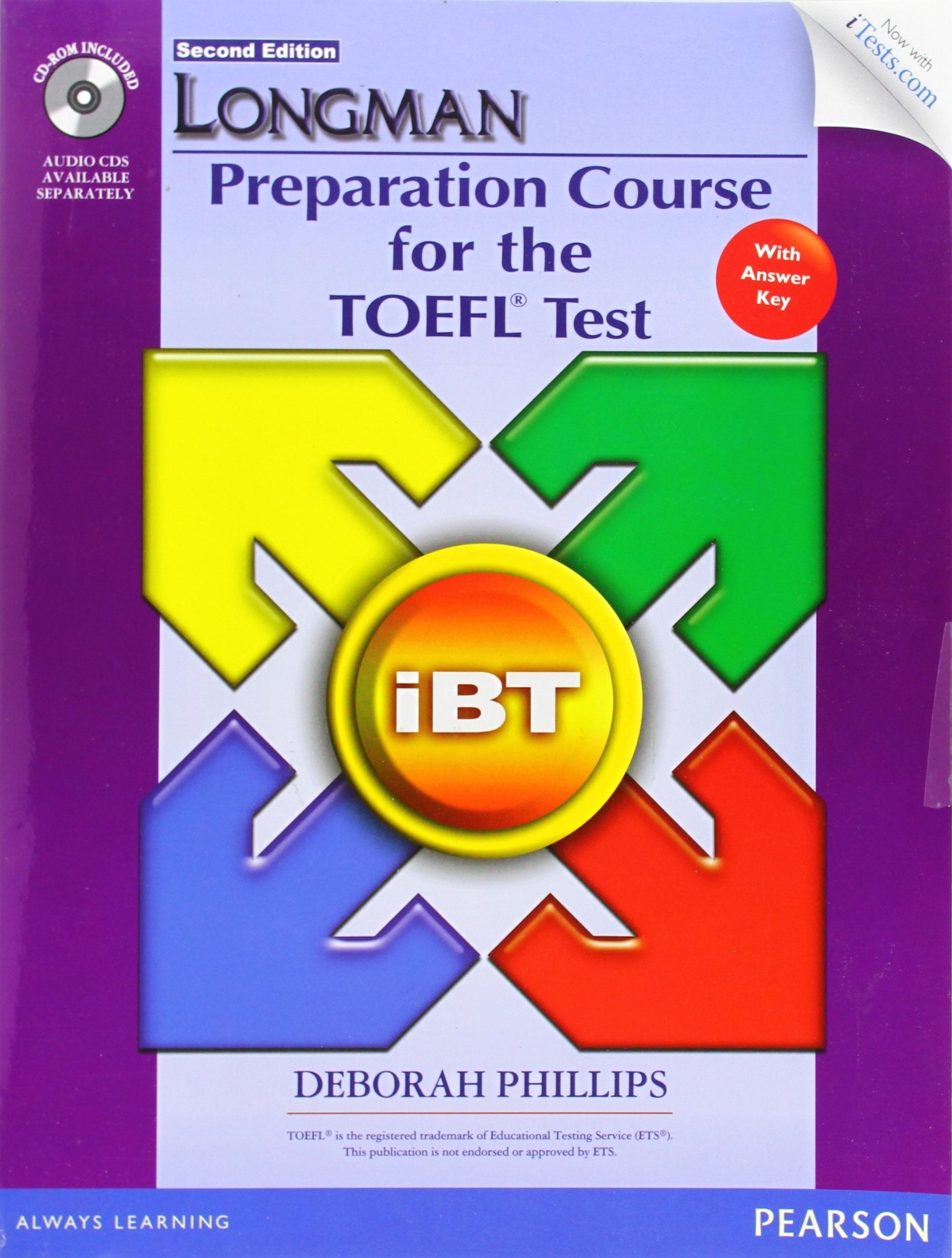 Longman Preparation Course for the TOEFL iBT Test (with CDROM, Answer Key, and iTest),Used