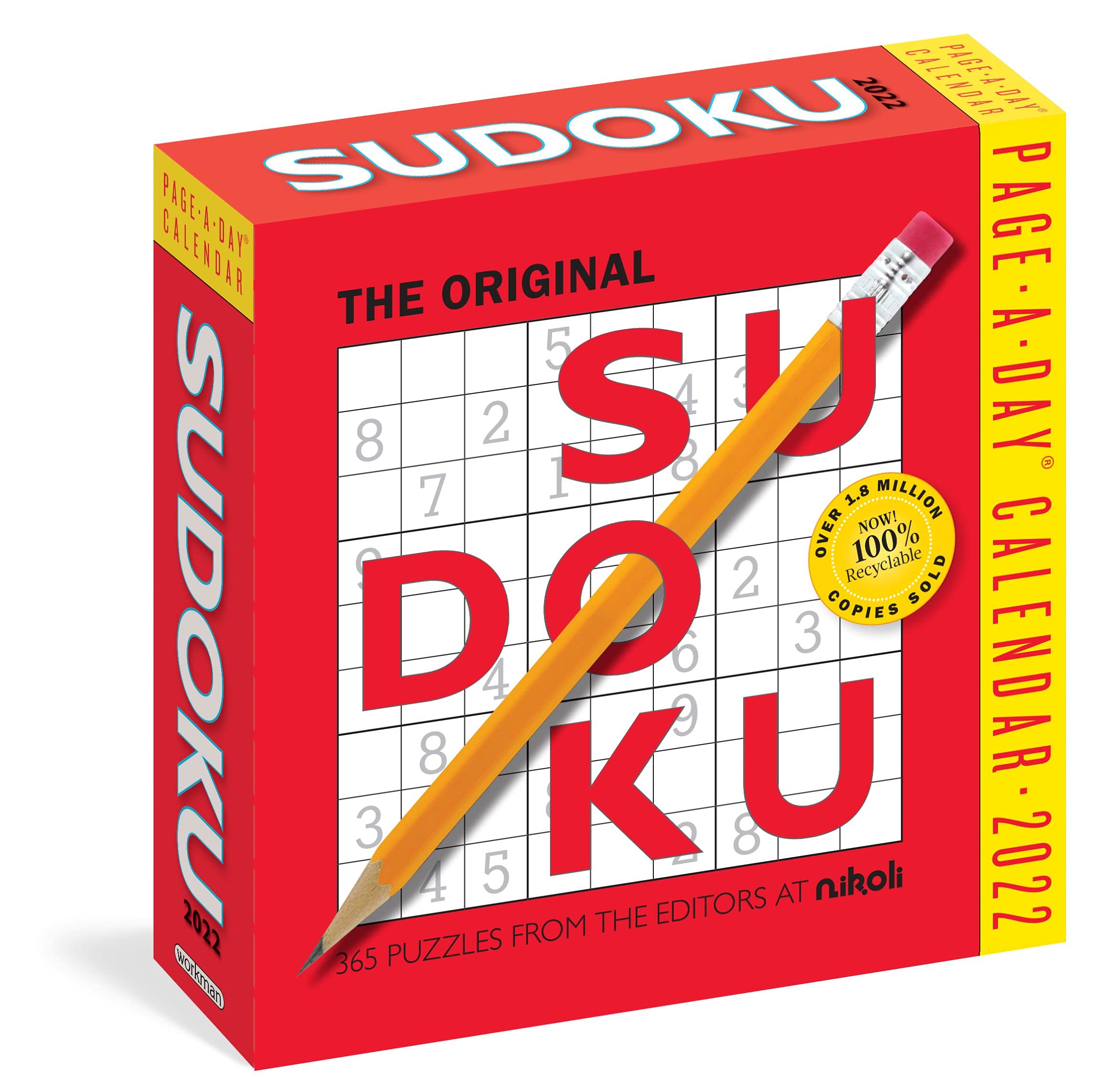 Original Sudoku PageADay Calendar 2022: Handcrafted by the Sudoku Experts That Invented the Game,Used