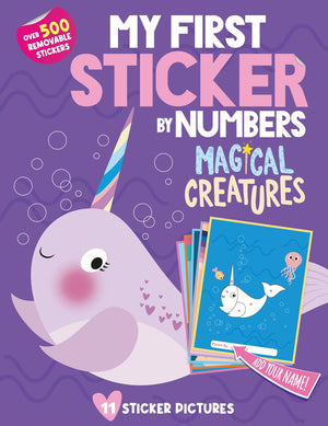 My First Sticker By Numbers: Magical Creatures: Awesome Activity Book With 500+ Big Stickers For Toddlers And Preschoolers!,New