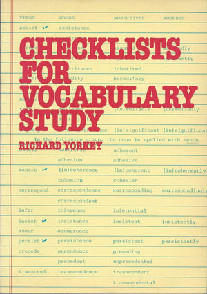 Checklists for Vocabulary Study,Used