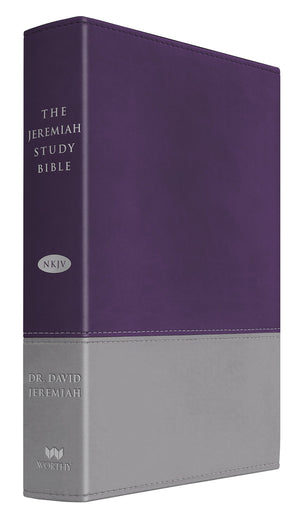 The Jeremiah Study Bible, Nkjv: Gray/Purple Leatherluxe: What It Says. What It Means. What It Means For You.