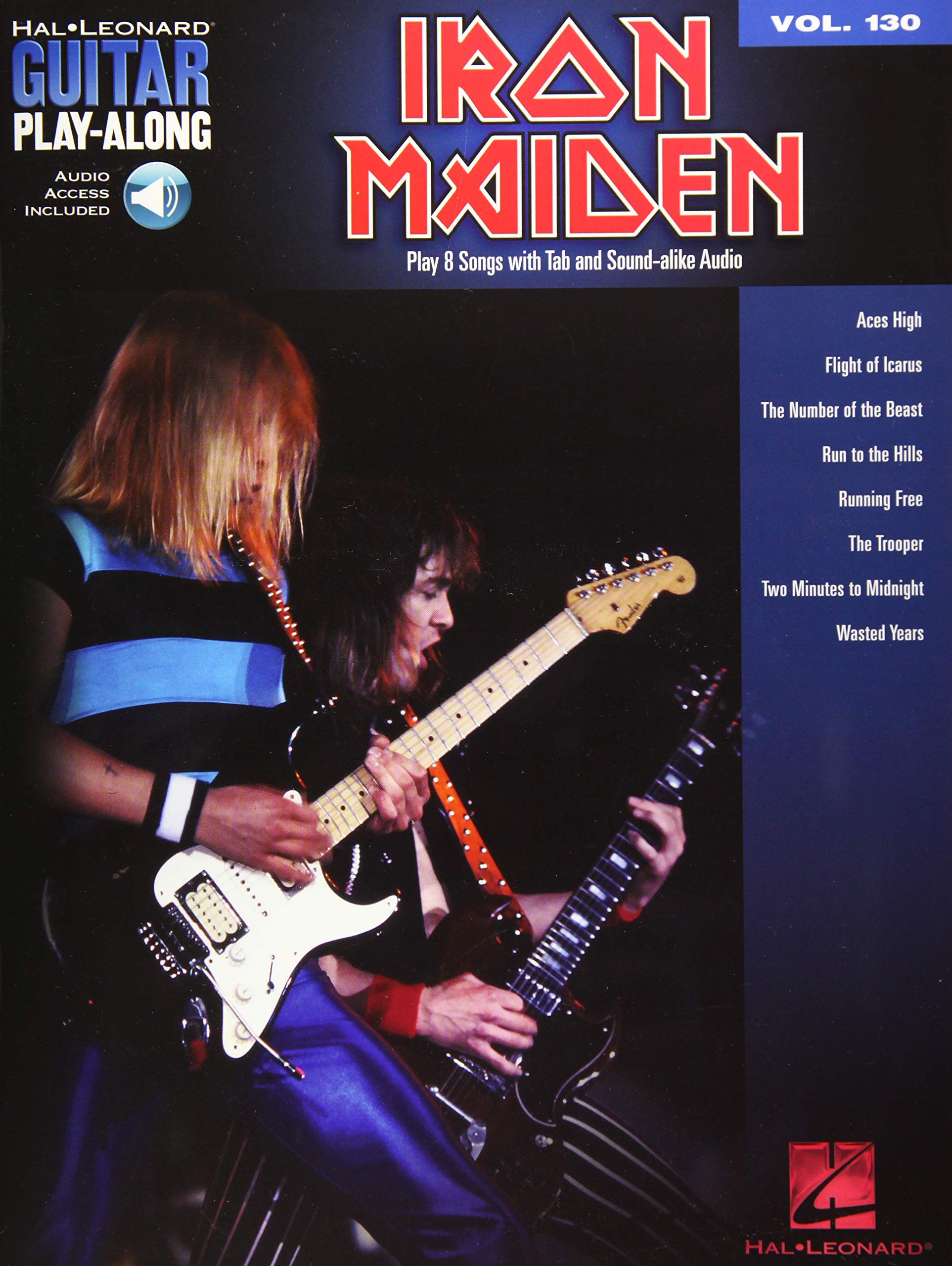 Iron Maiden: Guitar PlayAlong Volume 130 (Hal Leonard Guitar PlayAlong, 130),Used