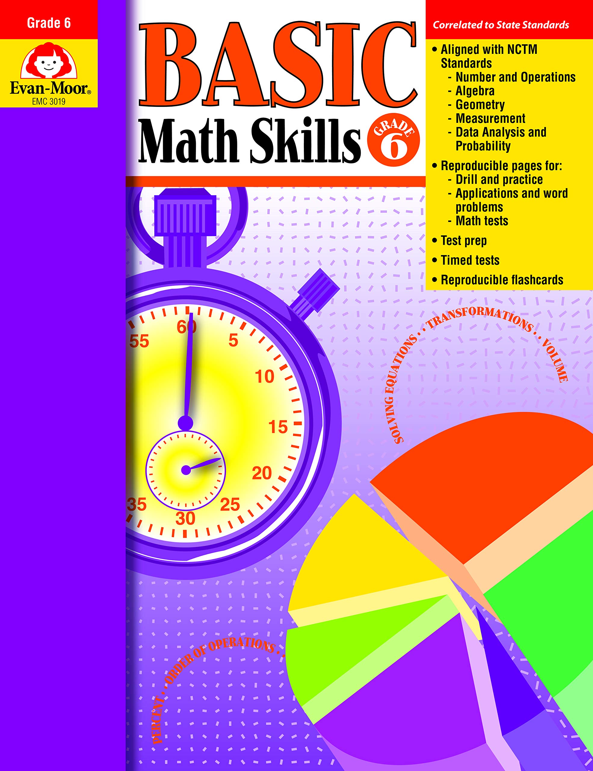 Basic Math Skills, Grade 6,Used