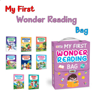 Ukg Class Picture Story Book Bag Set Of 8 Story Books : Story Book Set For Children, Early Learning Library Book, Adventure Stories, Fairy Tales, Amazing Stories, Animals Stories And Many More