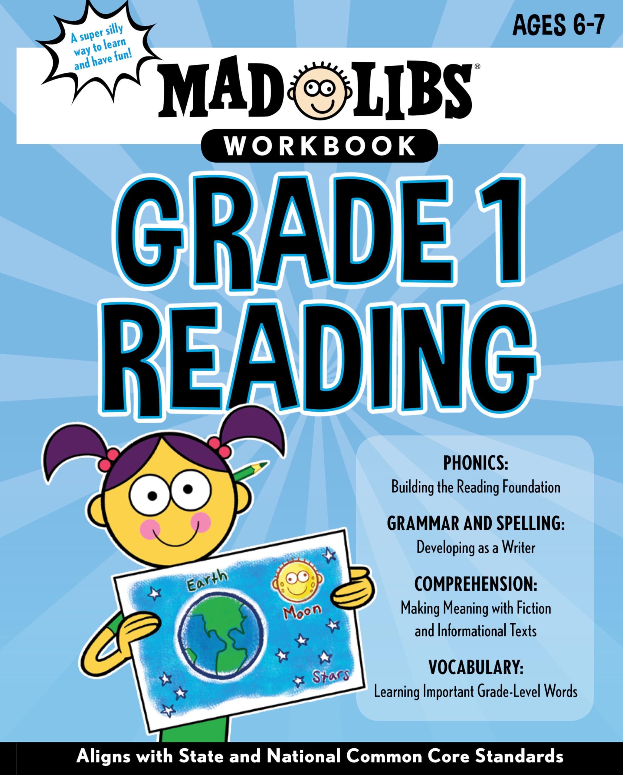 Mad Libs Workbook: Grade 1 Reading: Aligns with State and National Common Core Standards (Mad Libs Workbooks),Used