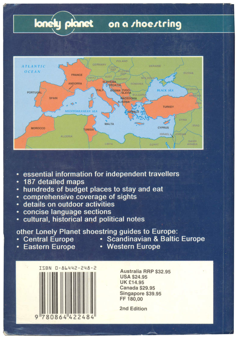 Lonely Planet Mediterranean Europe,Used