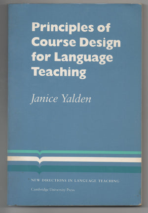 Principles of Course Design for Language Teaching (Cambridge Language Teaching Library),Used