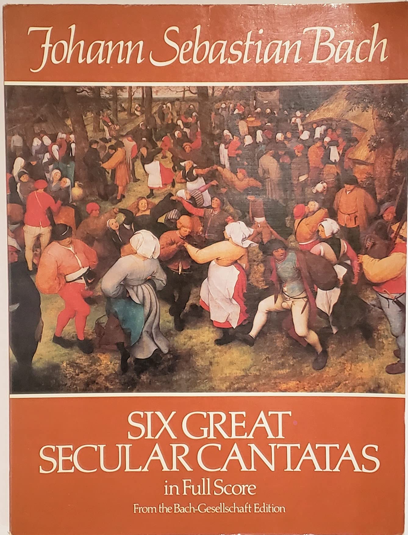 Six Great Secular Cantatas In Full Score: From The Bachgesellschaft Edition (Dover Music Scores),New