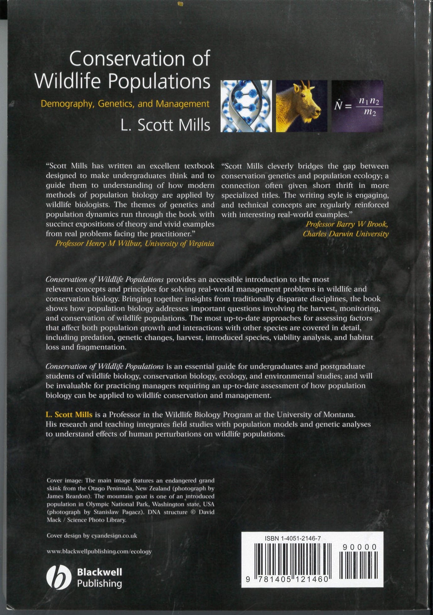 Conservation of Wildlife Populations,Used