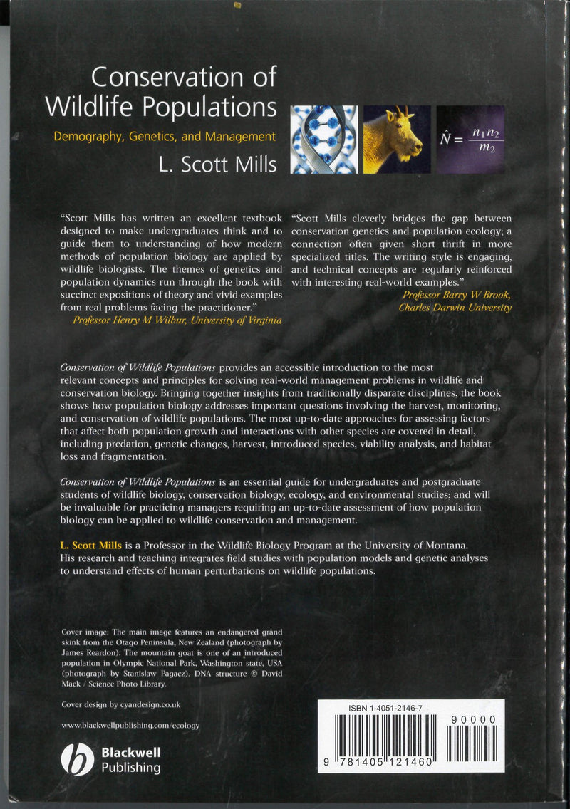 Conservation of Wildlife Populations,Used