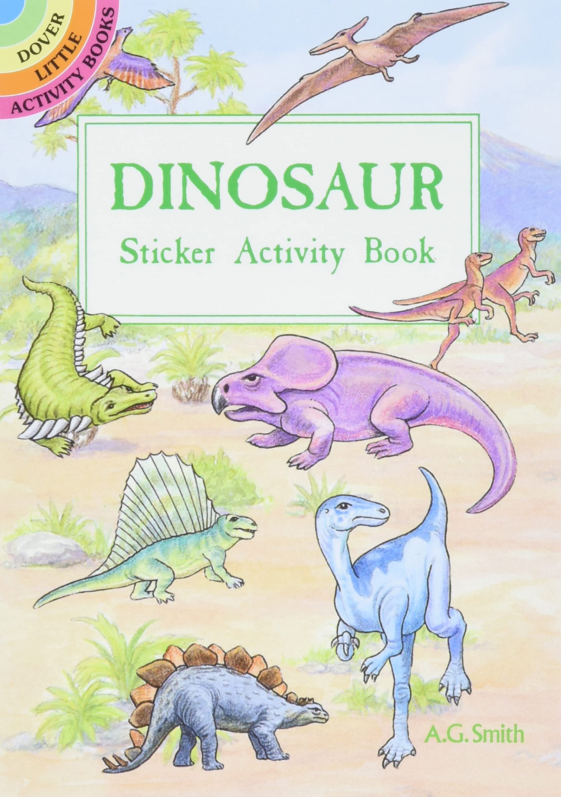 Dinosaur Sticker Activity Book (Dover Little Activity Books Stickers),Used
