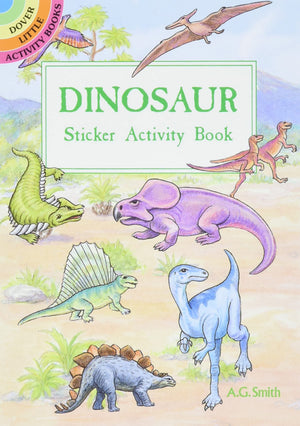 Dinosaur Sticker Activity Book (Dover Little Activity Books Stickers),Used