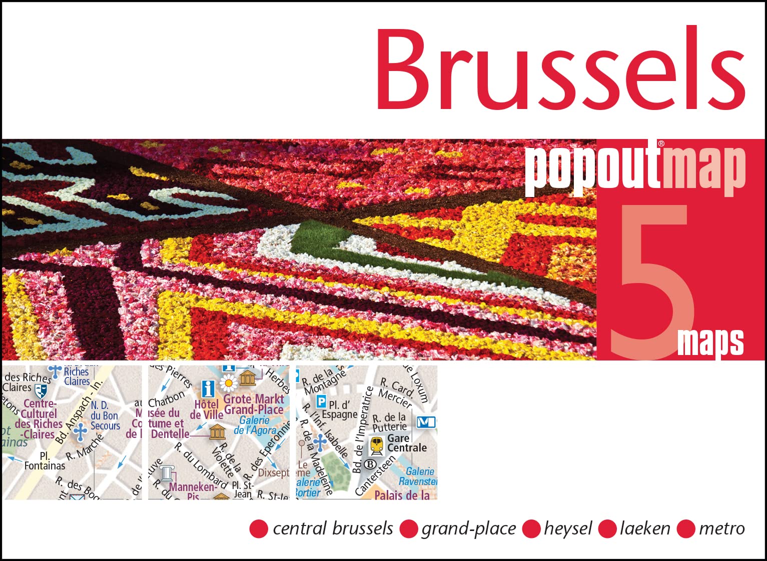 Brussels PopOut Map (PopOut Maps),Used