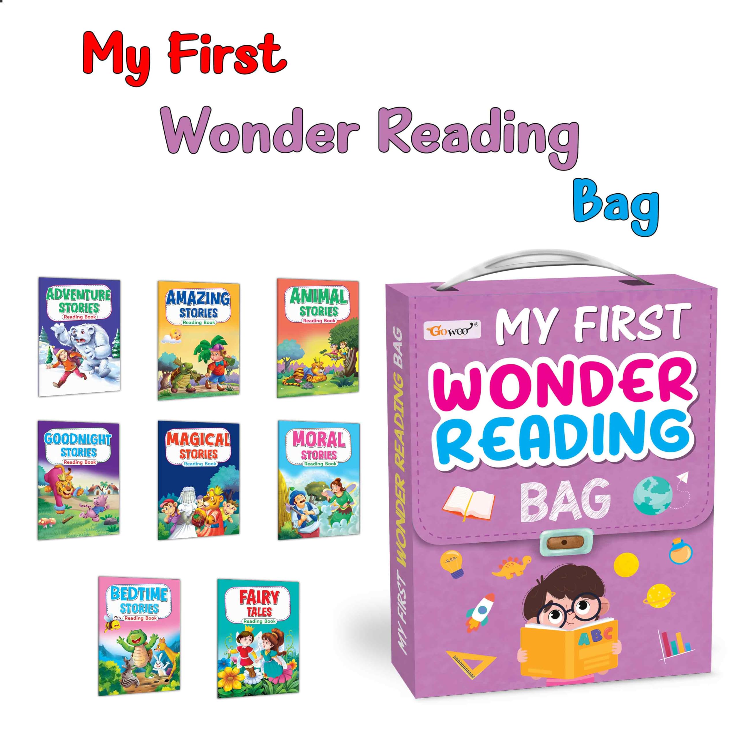 Lkg Class Picture Story Bag : Story Books For Children, All In One Essential Story Book, Gift Set For Kids Picture Library Bag Of 8 Story Books