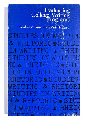 Evaluating College Writing Programs (Studies in Writing and Rhetoric),Used