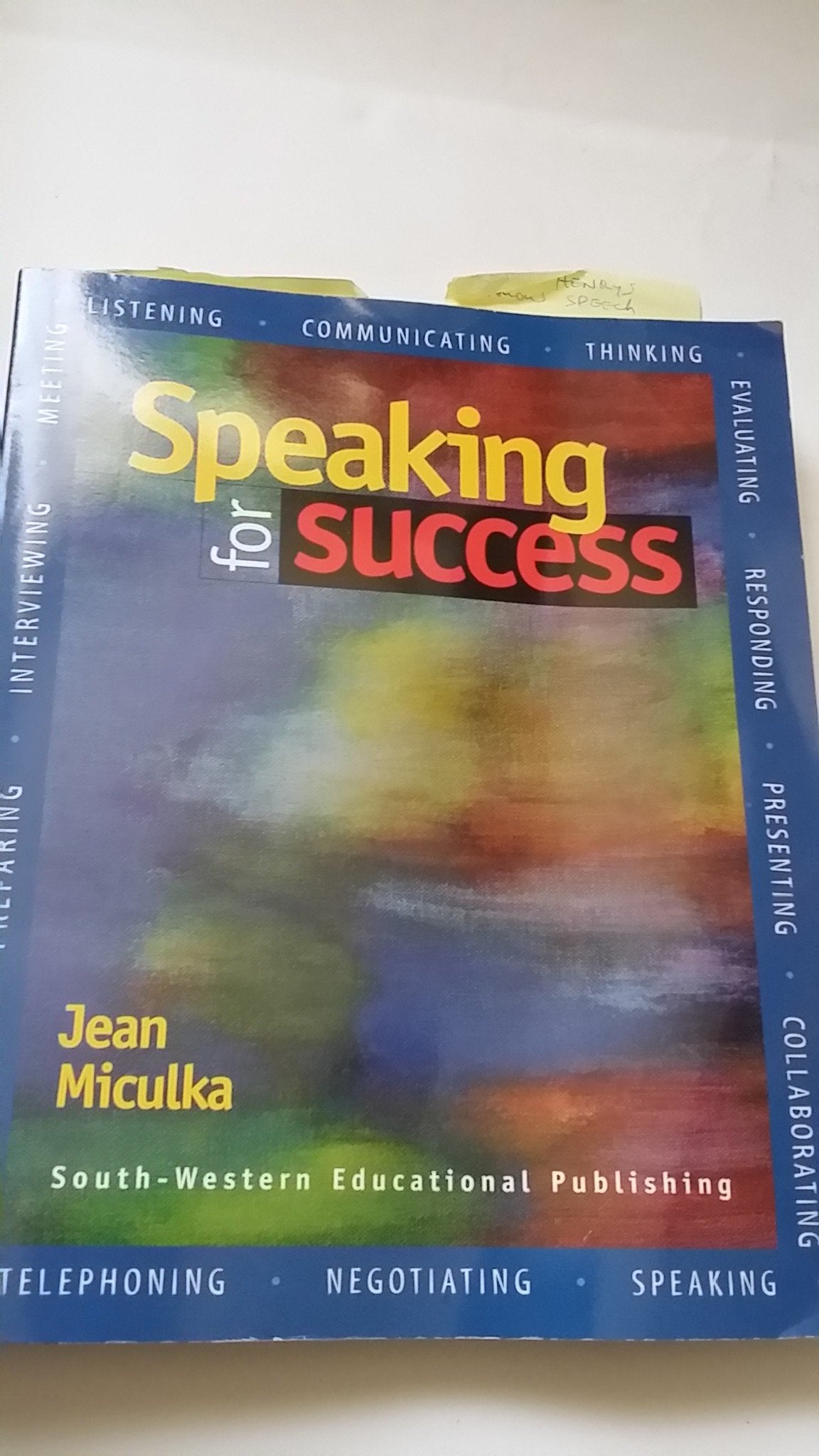 Speaking for Success,Used