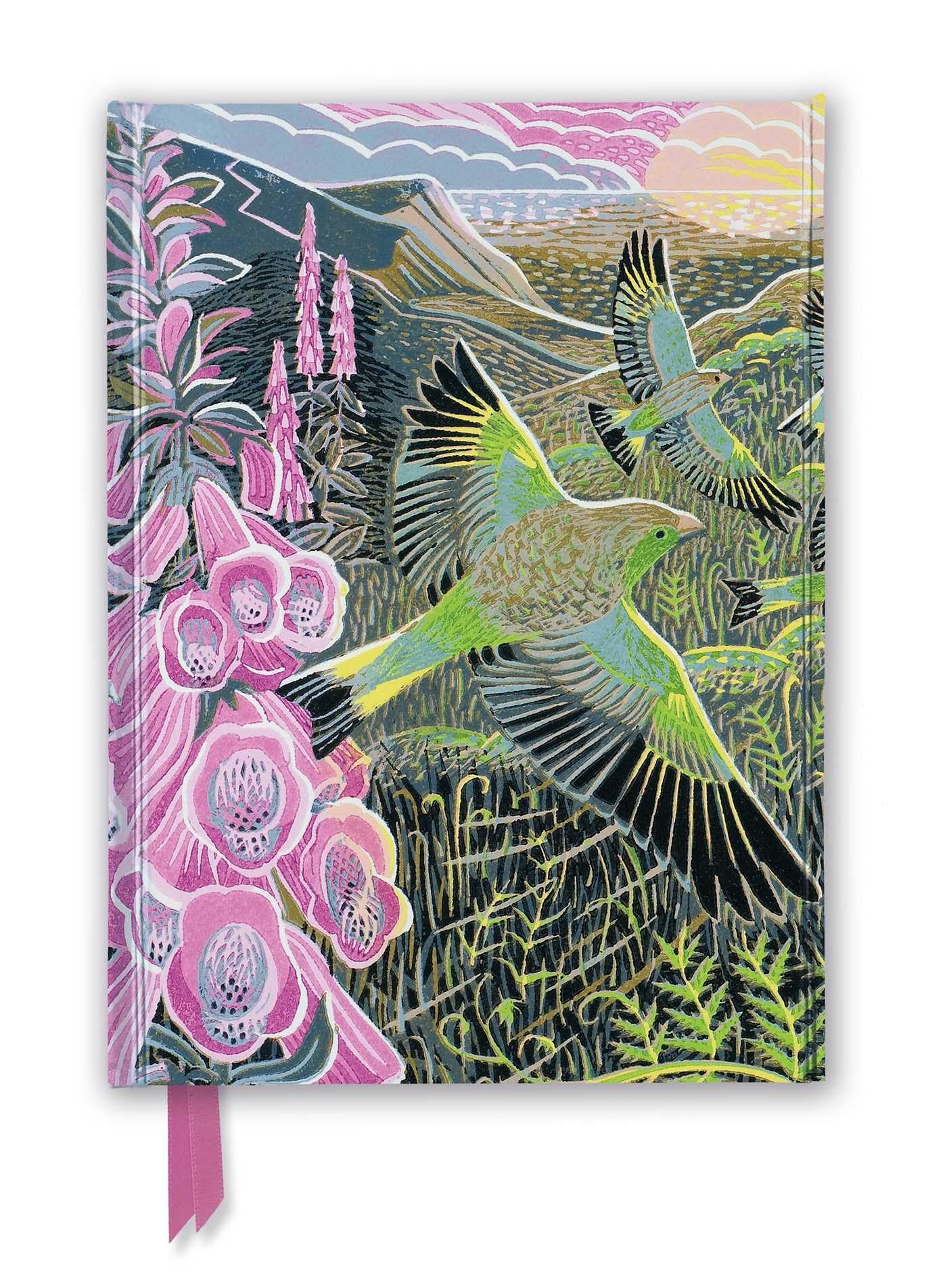 Annie Soudain: Foxgloves and Finches (Foiled Journal) (Flame Tree Notebooks),Used