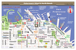 San Francisco PopUp Map by VanDam  Laminated popup map of San Francisco, CA and the Bay AREA with all attractions, museums, s,Used