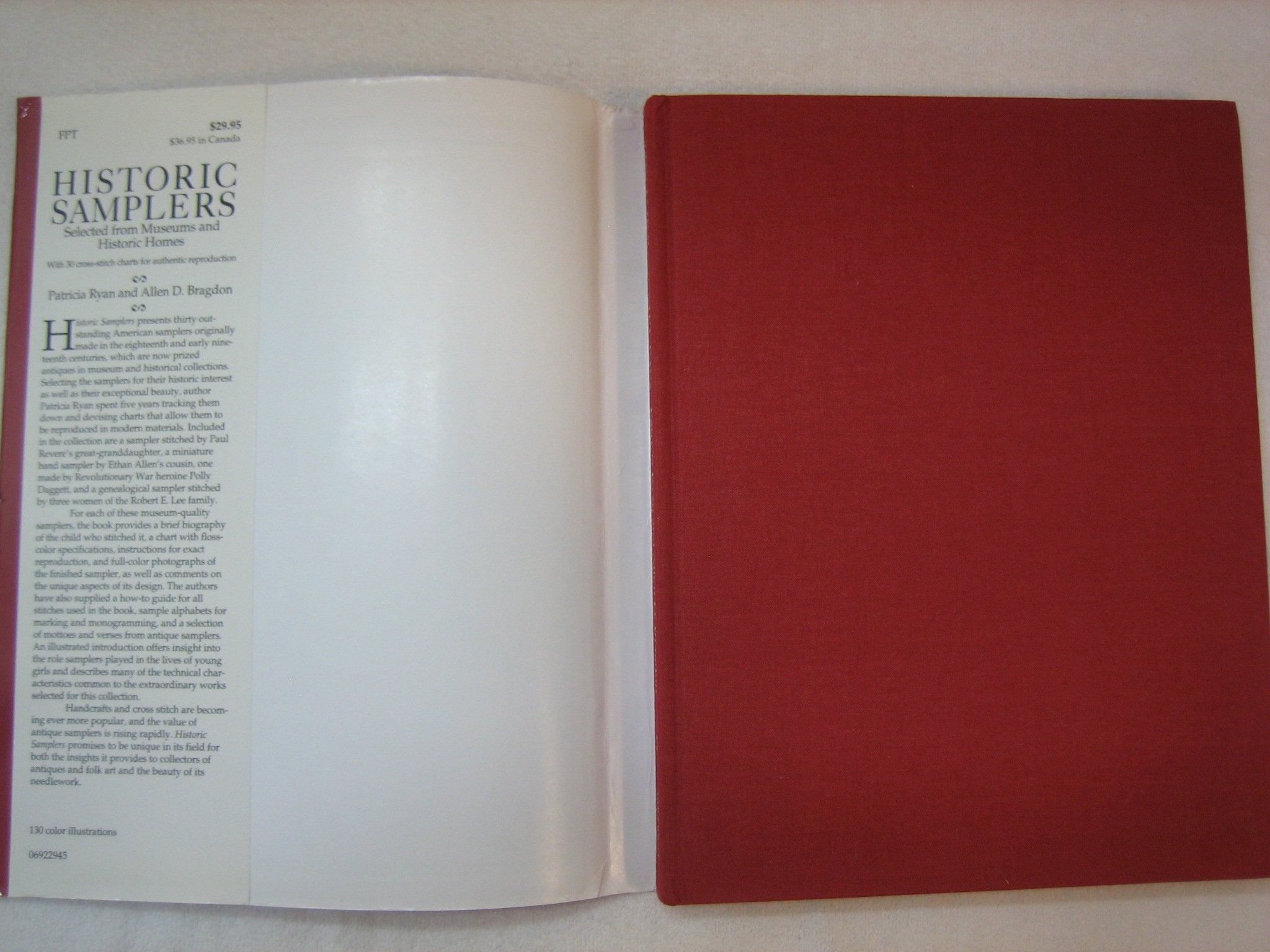 Historic Samplers: Selected From Museums And Historic Homes (With 30 Crossstitch Charts For Authentic Reproduction)-used