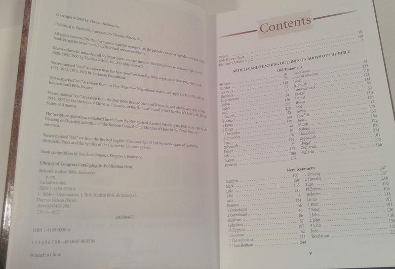 Nelson's Student Bible Dictionary: A Complete Guide to Understanding the World of the Bible,New