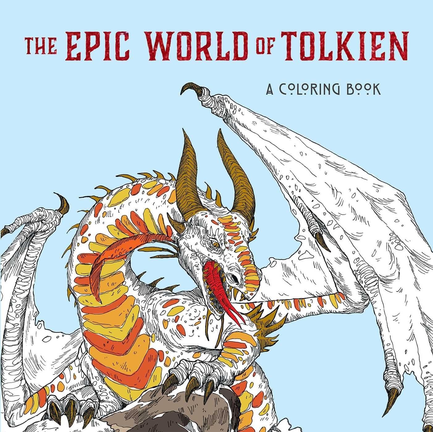 The Epic World Of Tolkien: A Coloring Book,New