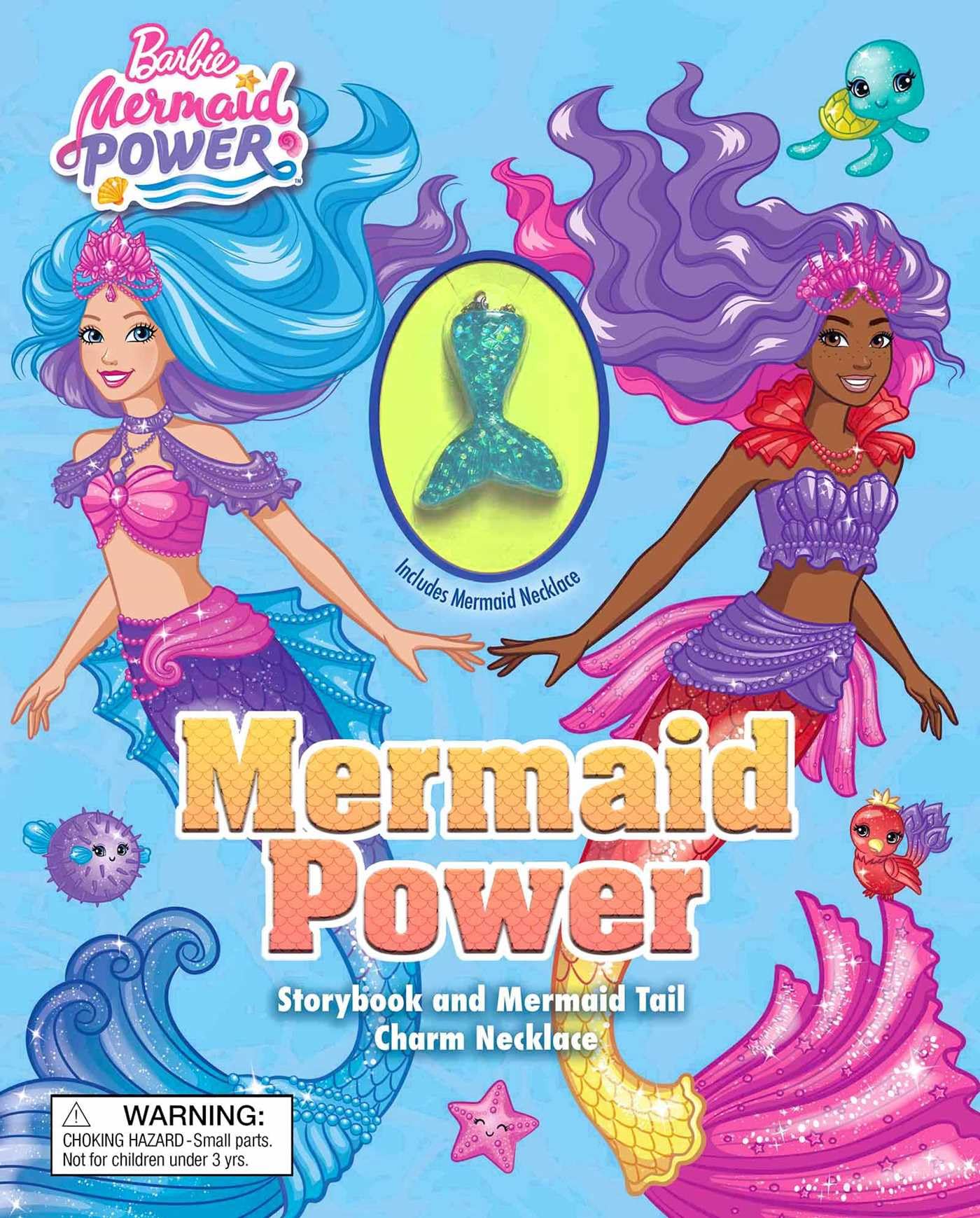 Barbie: Mermaid Power: Book With Mermaid Tail Necklace (Book With Necklace),New