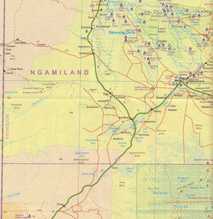 1. Botswana & Zimbabwe Travel Reference Map 1:1,5M/1:1,1M (International Travel Maps),New
