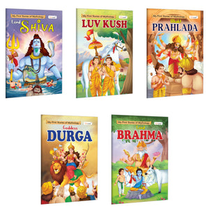 Mythology Adventure For Kids : Brahma, Durga, Luvkush, Prahlad And Shiva - ChildrenS Storybook, Toddler Mythology Books, Picture Books For Toddlers | Pack Of 5 Books