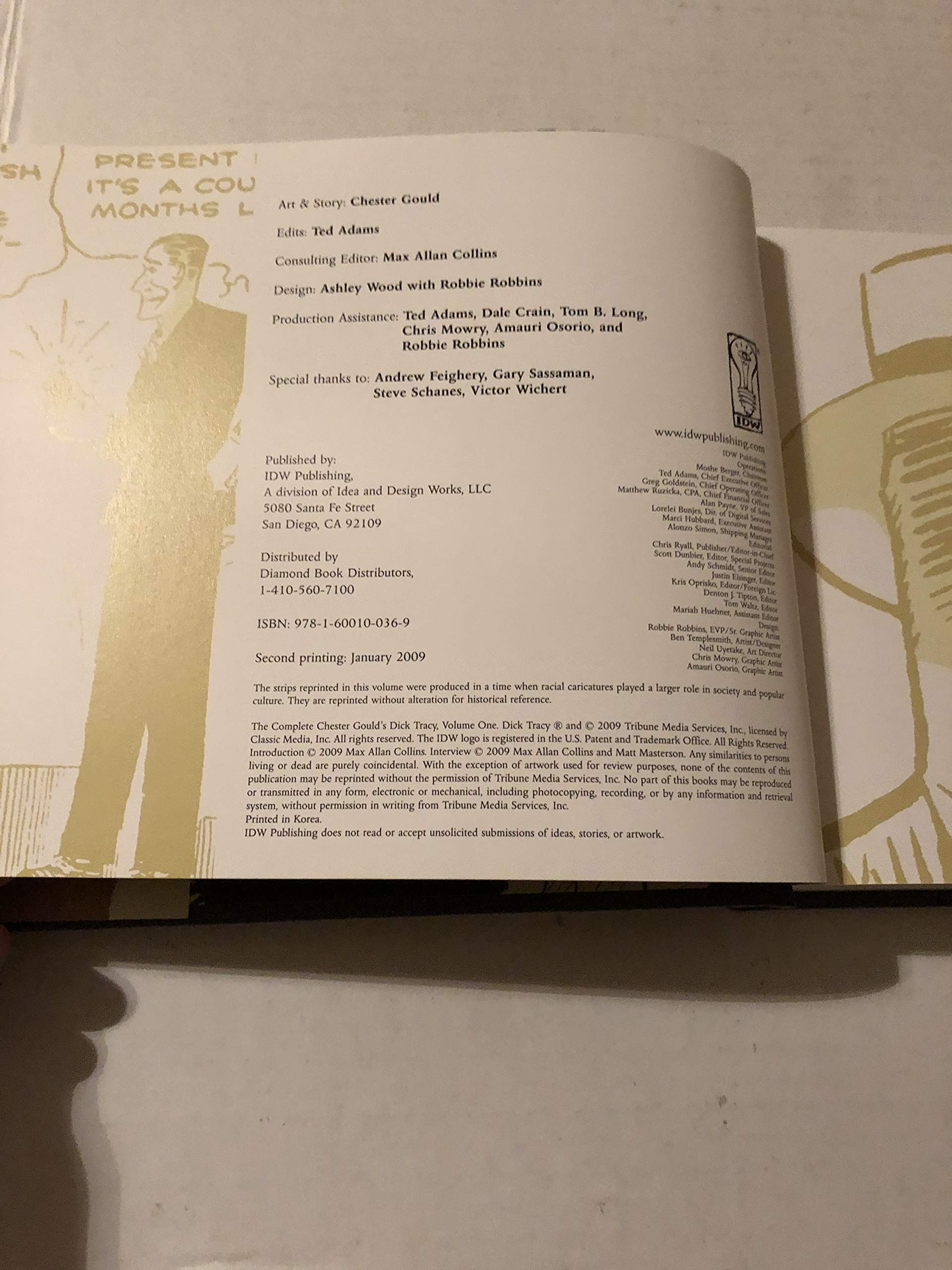 Complete Chester Gould's Dick Tracy Volume 1,Used