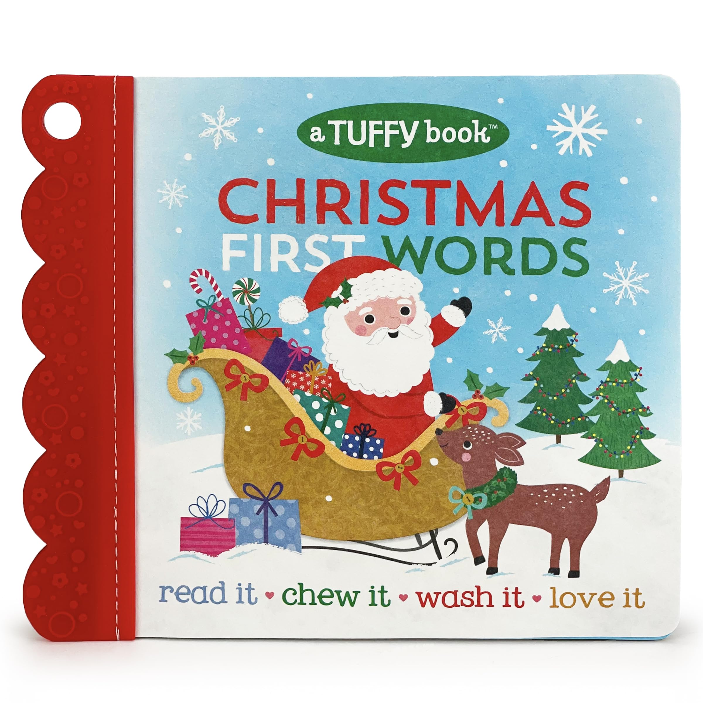Christmas First Words: A Tuffy Book (Baby's Christmas Unrippable Picture Book With Attached Teether),Used
