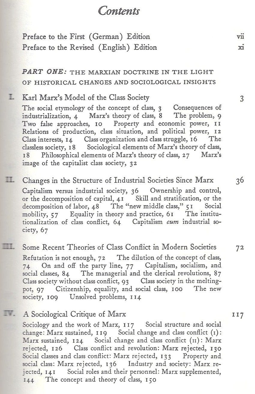 Class and Class Conflict in Industrial Society,New