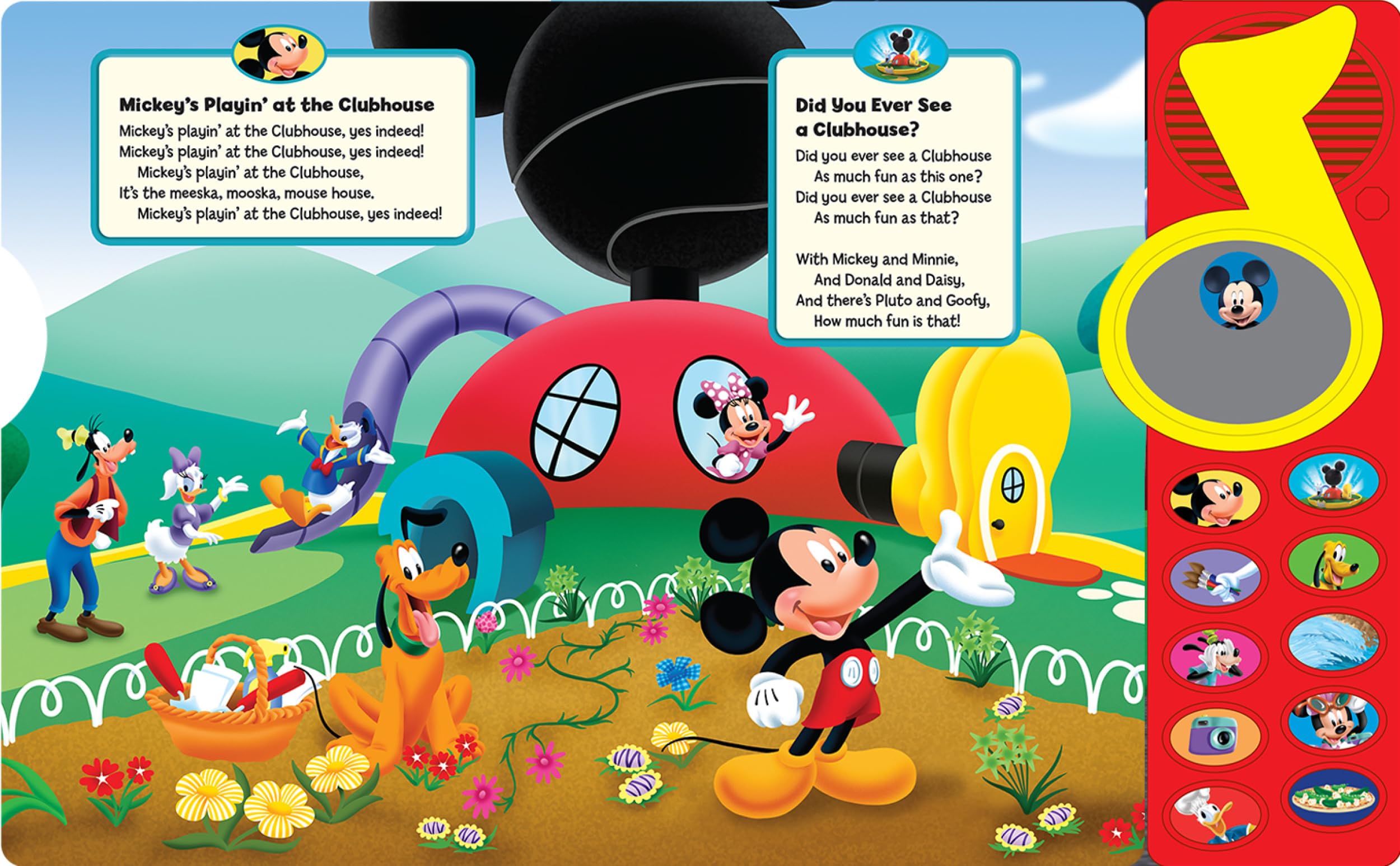 P I Kids Mickey Mouse Clubhouse Surprise Mirror Sound Book - Sing-Along Songs for Kids