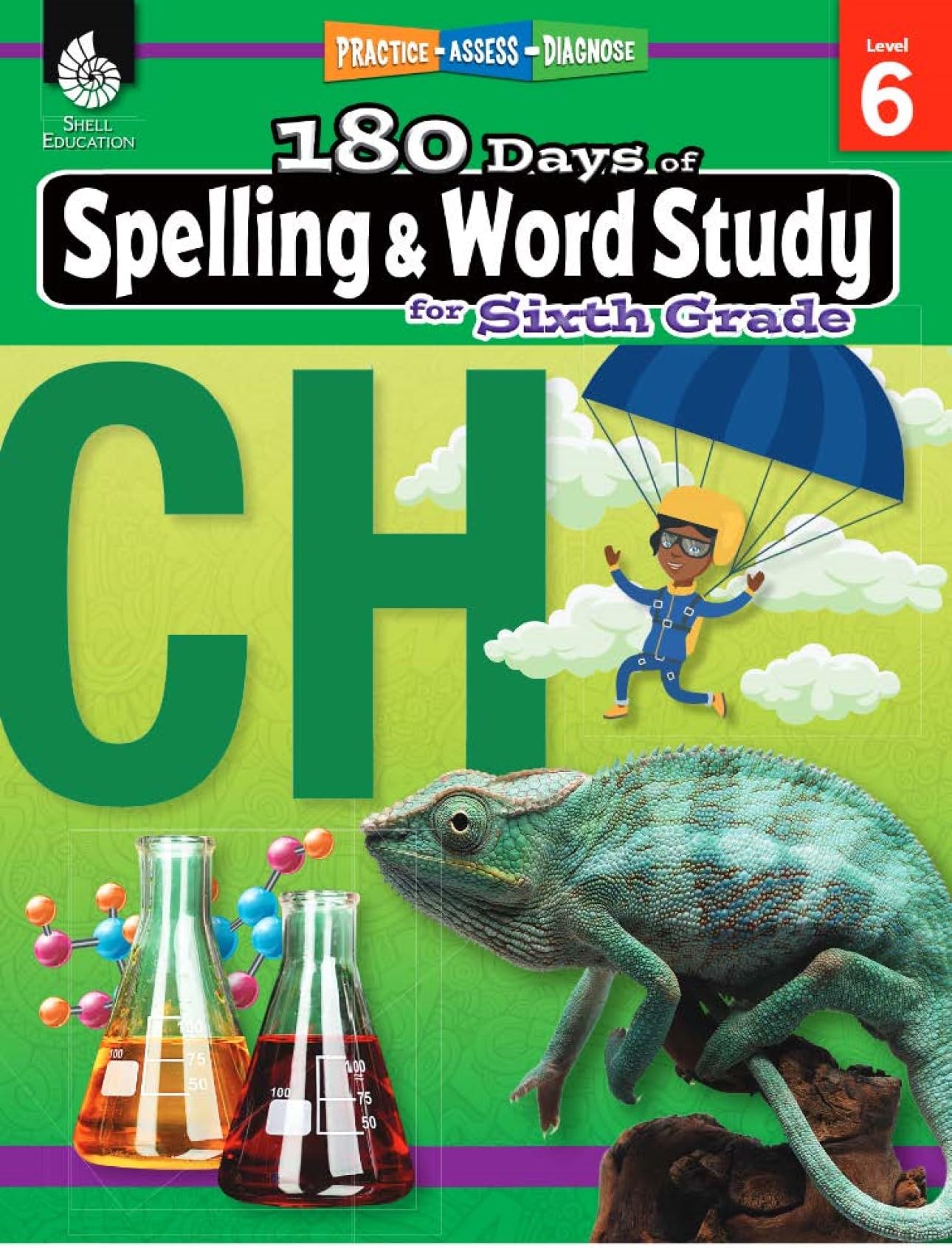 180 Days?: Reading, Vocabulary/Language for 6th Grade Practice Workbook for Classroom and Home, Cool and Fun Practice Created by,Used