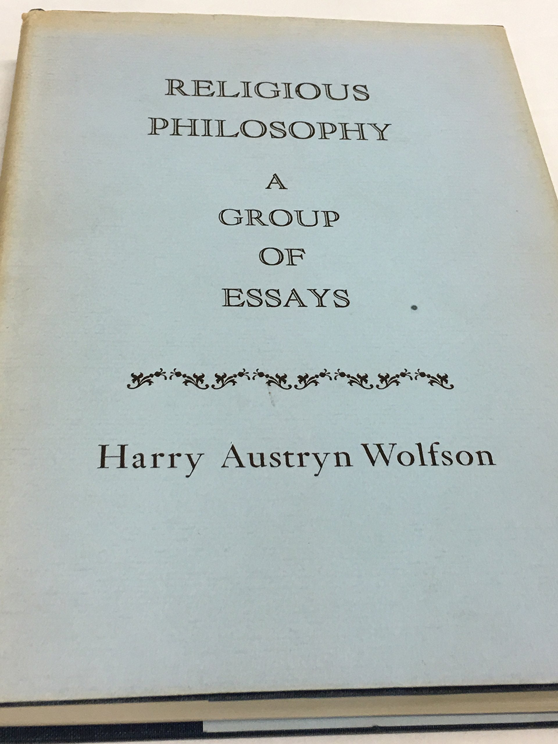 Religious Philosophy: A Group Of Essays,New