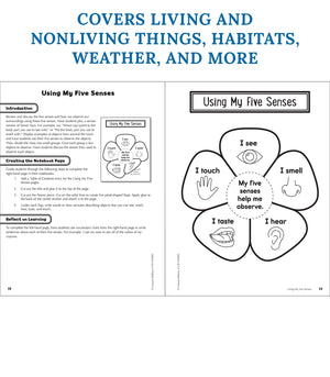 Carson Dellosa 1st Grade Interactive Notebooks, Reproducible Workbook Covering Physical, Space, and Earth Science, Test Prep and,Used