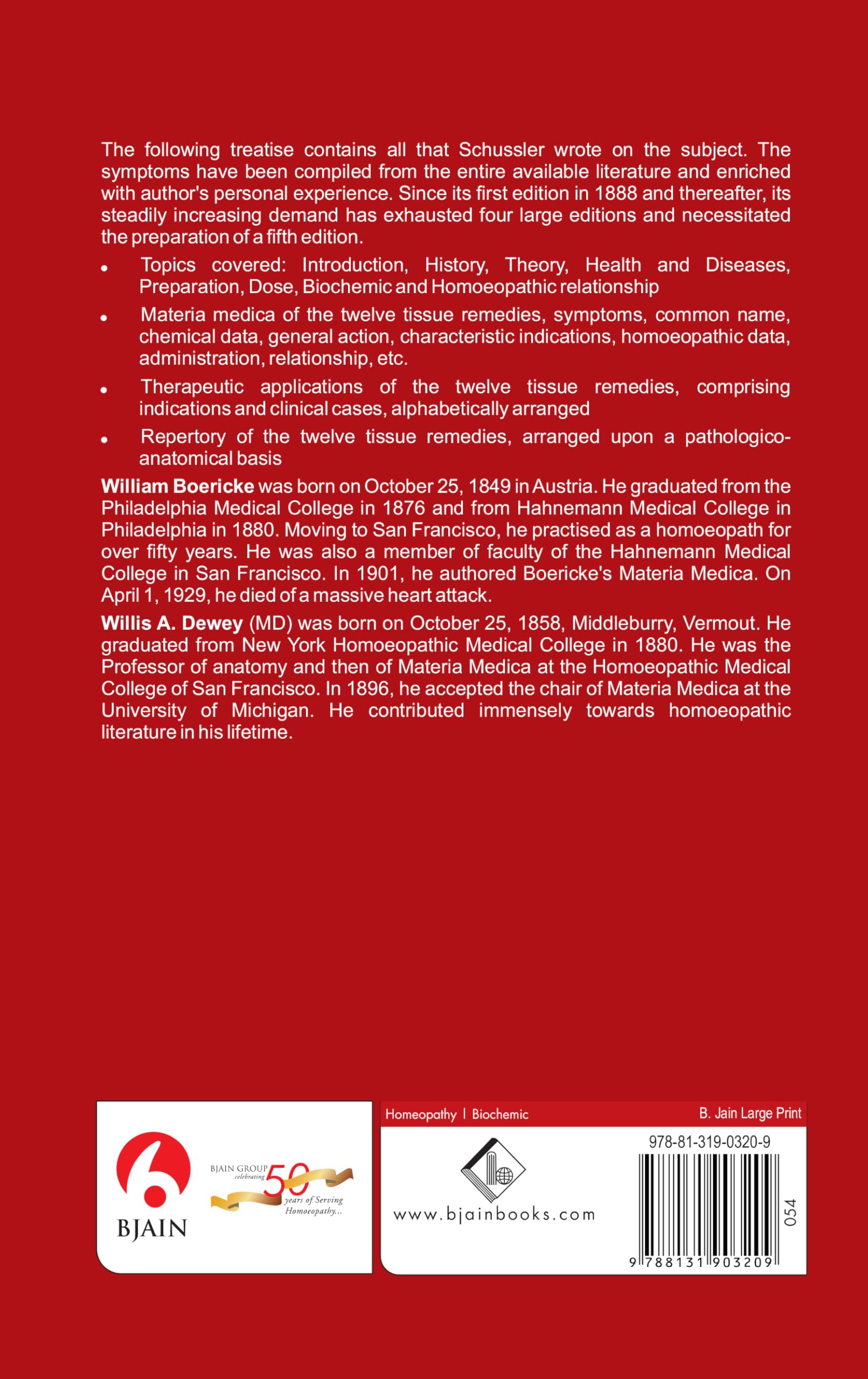 The Twelve Tissue Remedies of Schnssler,New