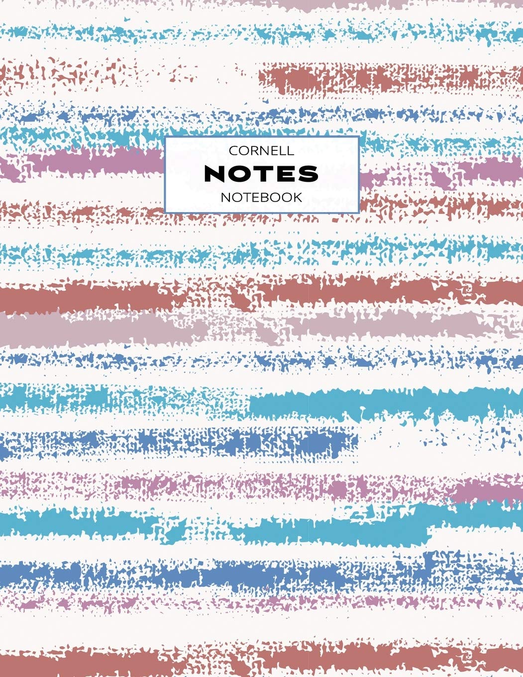 Cornell Notes Notebook: Note Taking with Graph Paper Quad Grid, Index and Numbered Pages, Stripes,Used