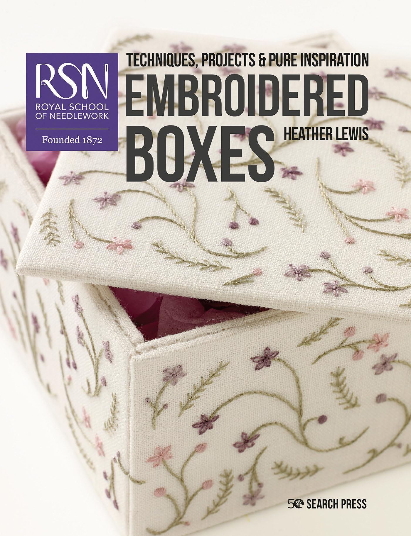 RSN: Embroidered Boxes (Royal School of Needlework Guides),Used