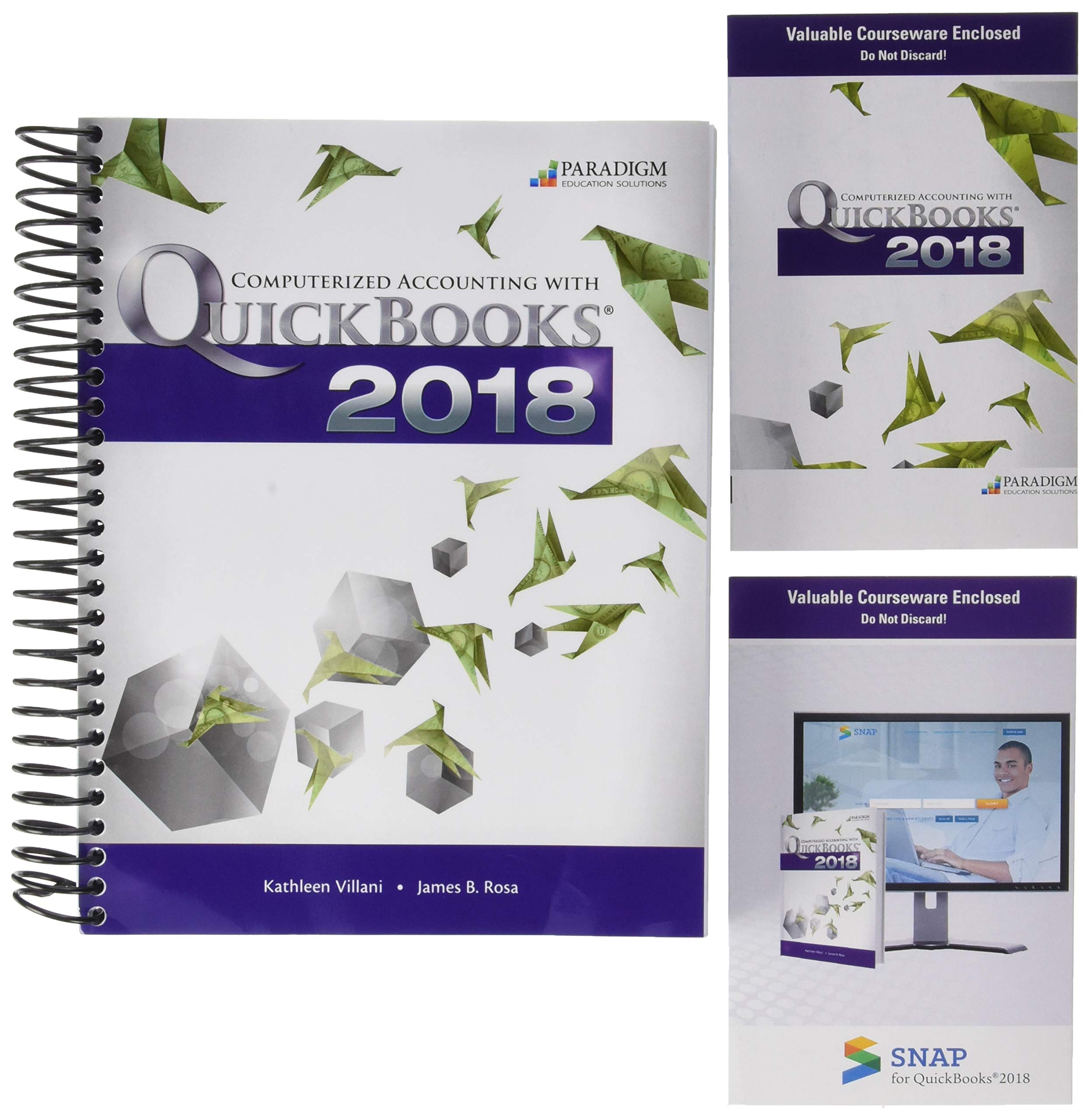 Computerized Accounting with QuickBooks 2018 and SNAP,Used